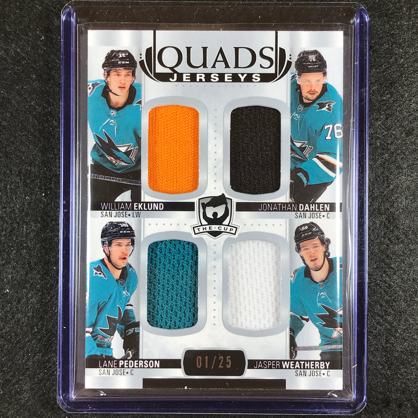 2021-22 The Cup Eklund/dahlen/pederson/weatherby Cup Quads Jerseys 1/25
