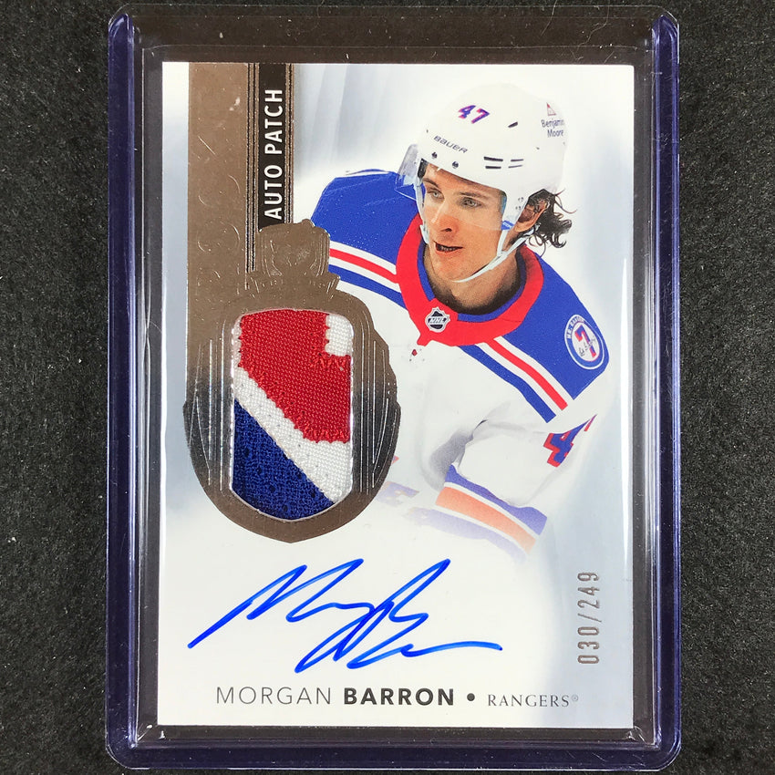 2021-22 The Cup Morgan Barron Base Rookie Auto Patch 30/249