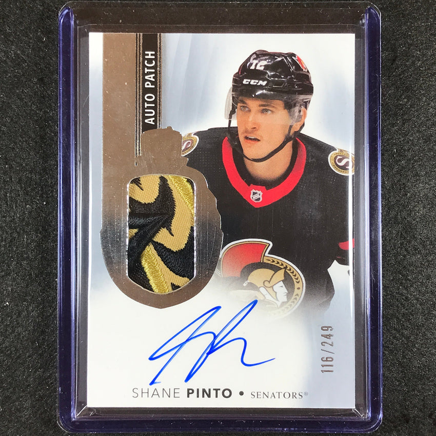 2021-22 The Cup Shane Pinto Base Rookie Auto Patch 116/249