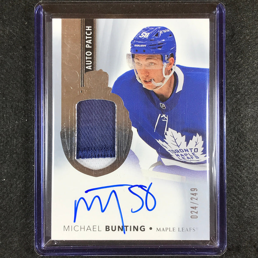 2021-22 The Cup Michael Bunting Base Rookie Auto Patch 24/249
