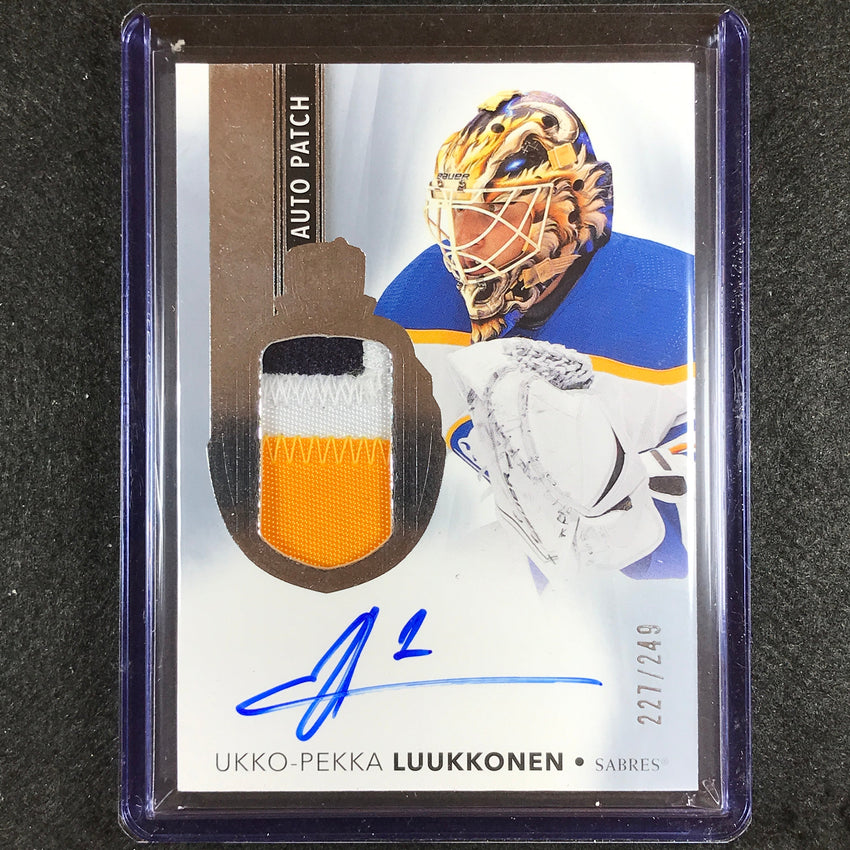 2021-22 The Cup Ukko-pekka Luukkonen Base Rookie Auto Patch 227/249