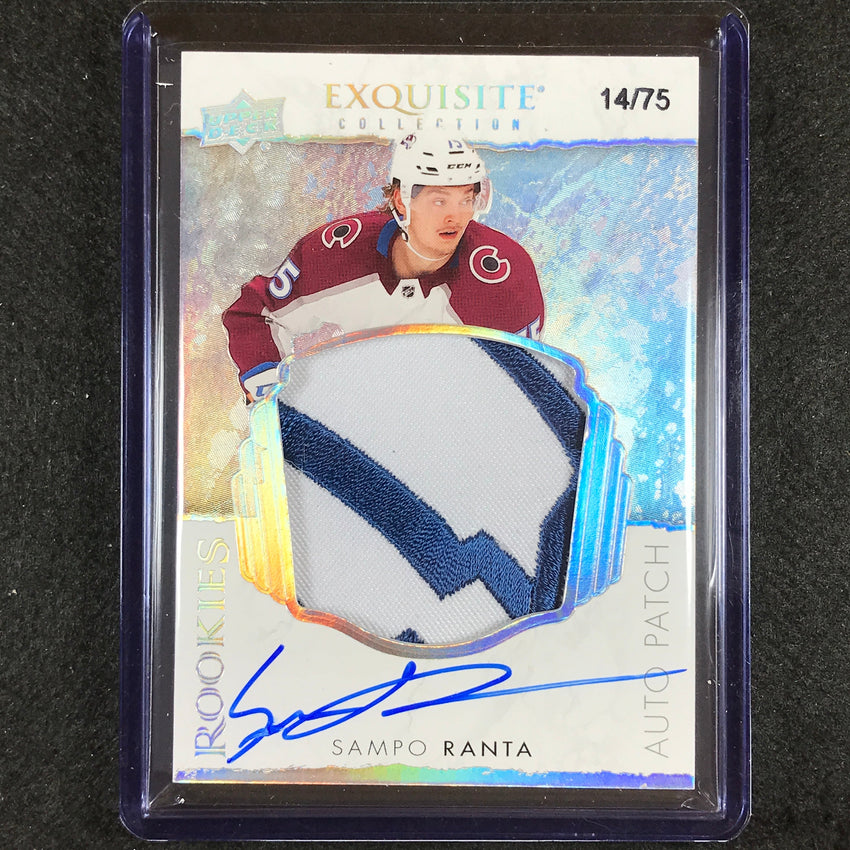 2021-22 The Cup Sampo Ranta Exquisite Collection Rookie Auto Patch 14/75