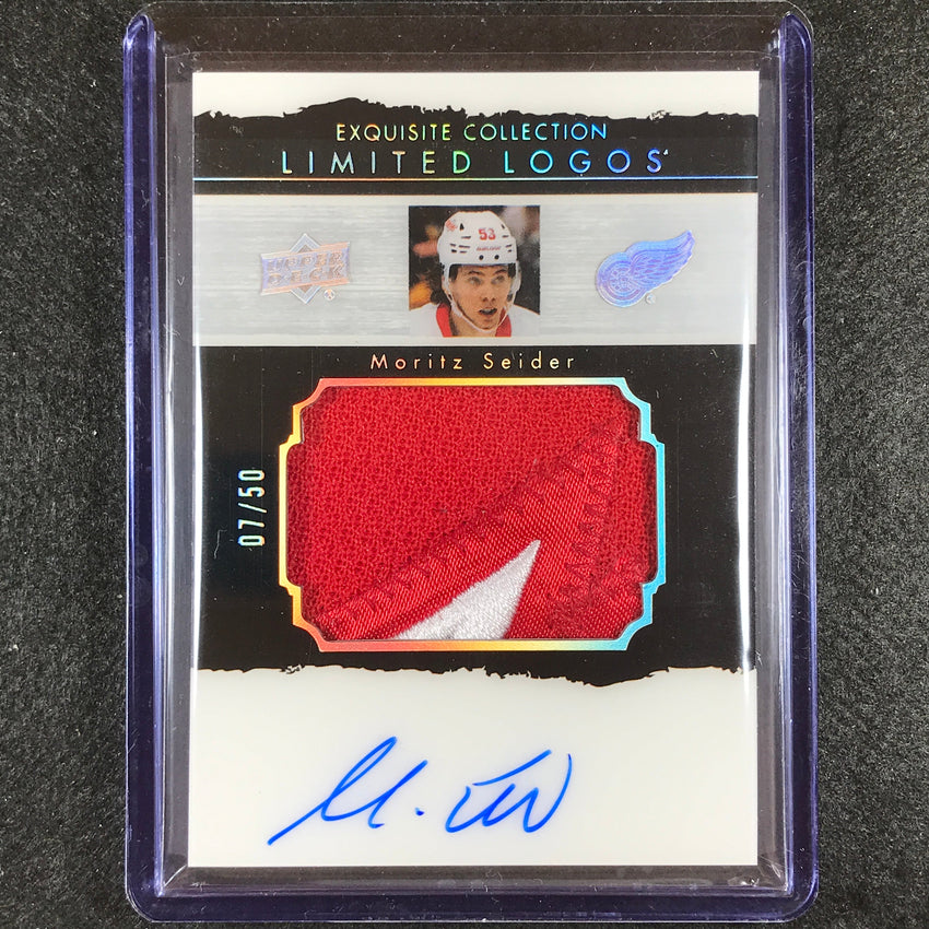 2021-22 The Cup Moritz Seider 2003-04 Exquisite Limited Logos Patch Auto 7/50