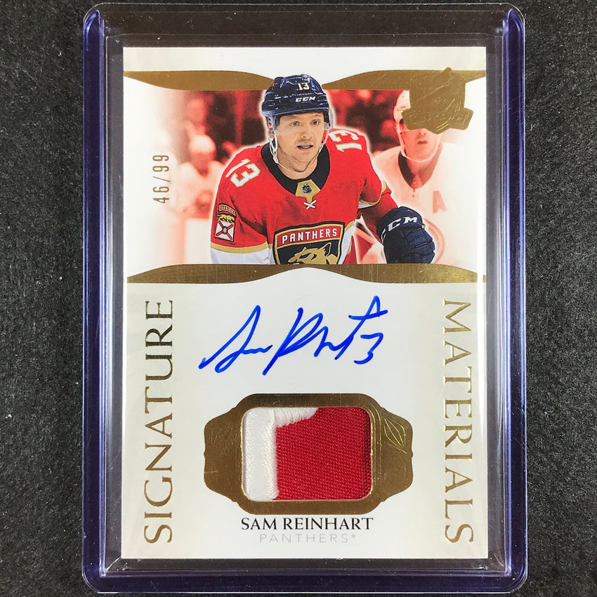 2021-22 The Cup Sam Reinhart Signature Materials Patch Auto 46/99