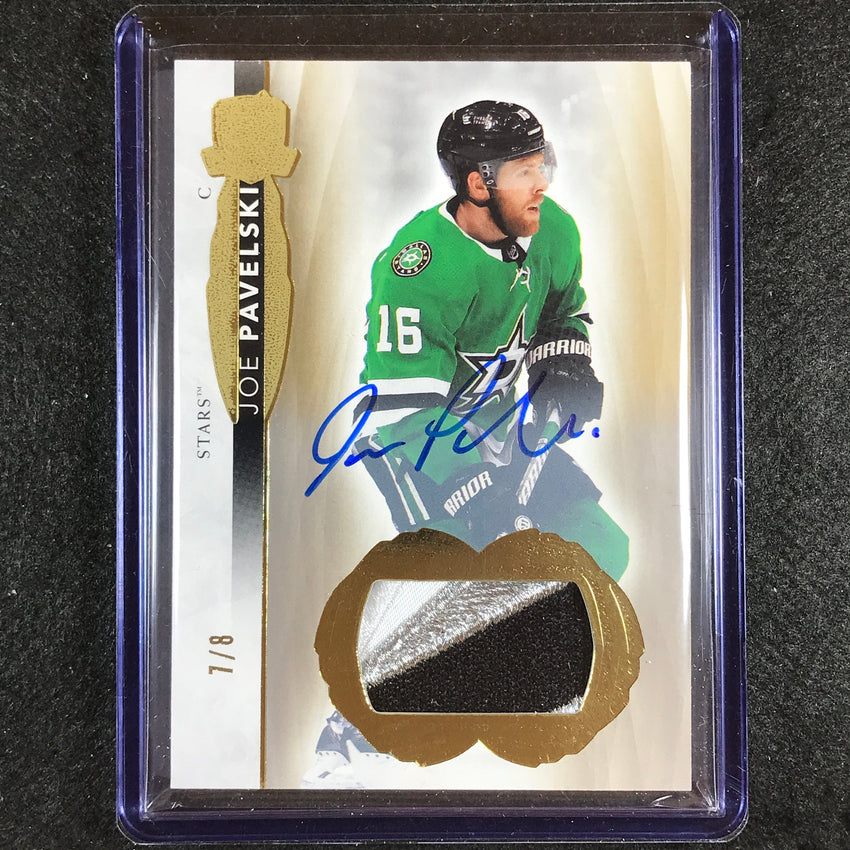 2021-22 The Cup Joe Pavelski Base Auto Patch Gold 7/8