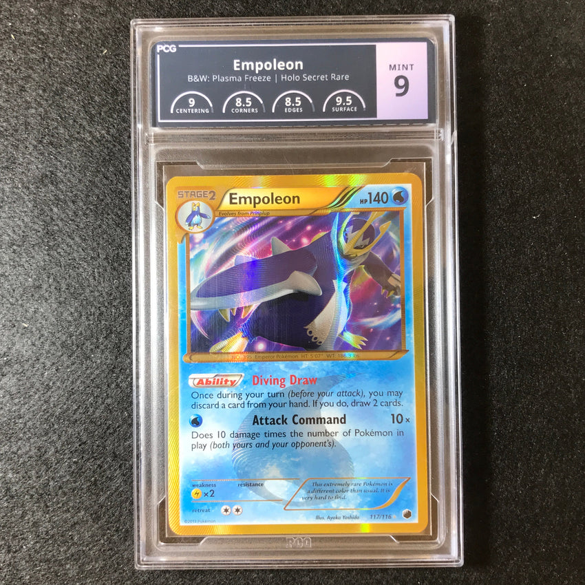 PCG 9 Empoleon - 117/116 - Secret Rare BW Plasma Freeze 741