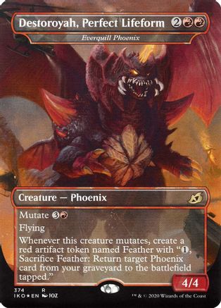 Foil Borderless Destoroyah Perfect Lifeform - 374 - Ikoria Godzilla Series