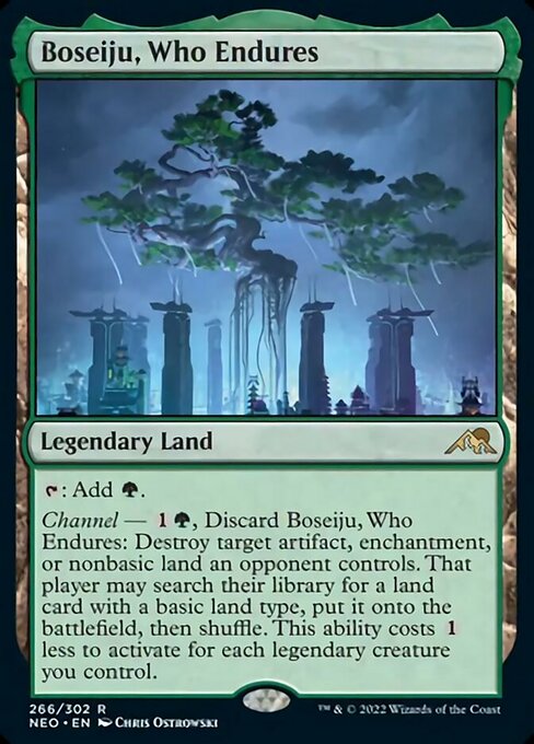 Boseiju, Who Endures 266/302 -  Kamigawa Neon Dynasty RARE