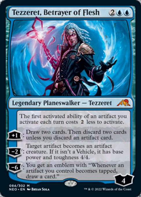 Tezzeret, Betrayer of Flesh 84/302 -  Kamigawa Neon Dynasty MYTH