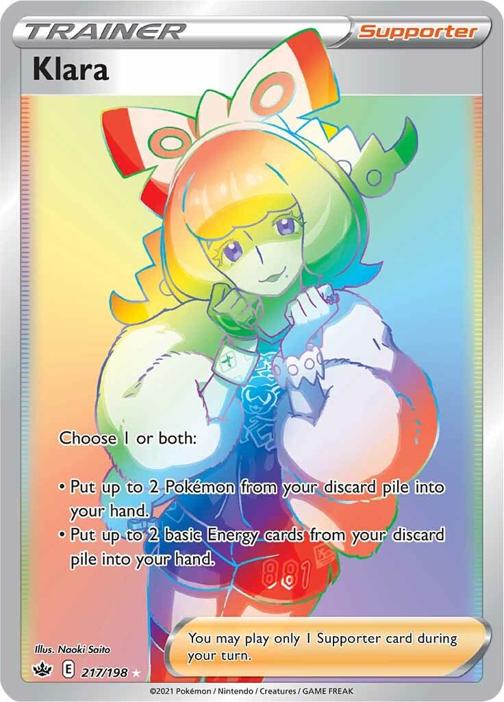 Klara - 217/198 - Hyper Rare Chilling Reign