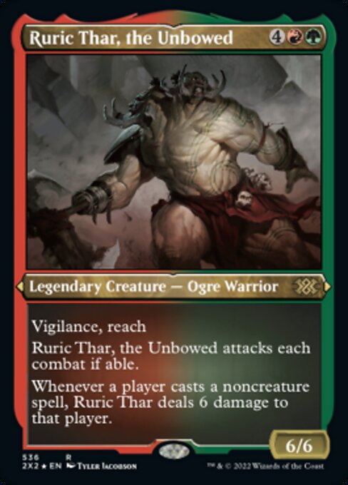 ETCHED FOIL Ruric Thar, the Unbowed 536# - Rare Double Masters 2022