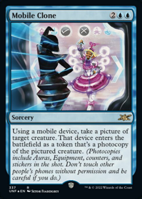 GALAXY FOIL Mobile Clone #337 - Rare Unfinity