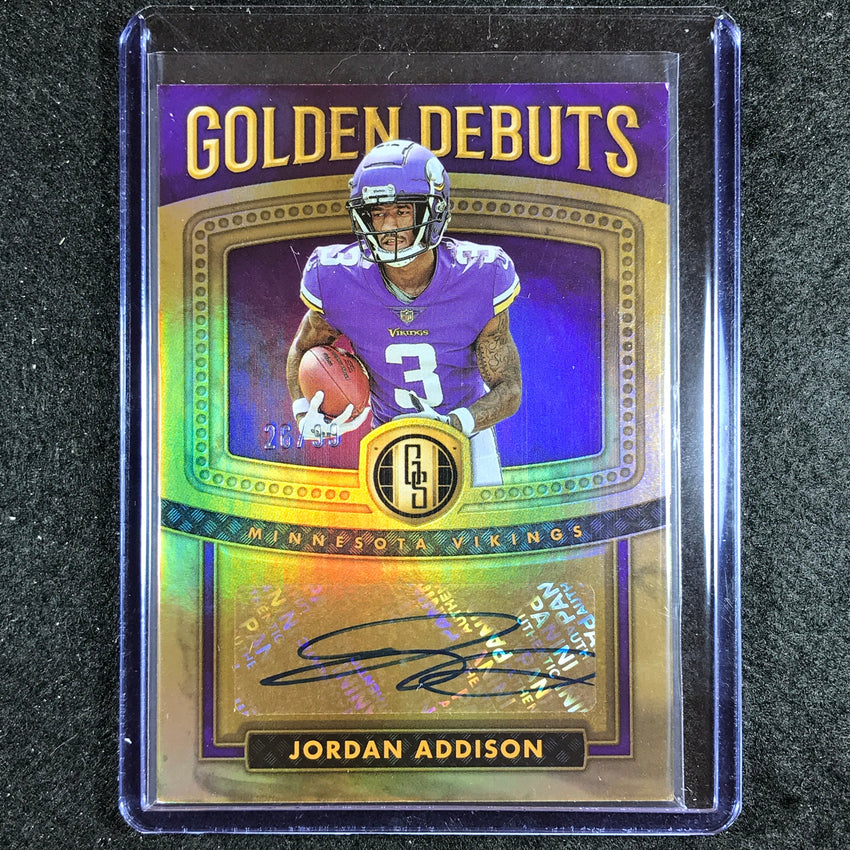 2023 Gold Standard Nfl Jordan Addison Golden Debuts Rookie Auto 26/99
