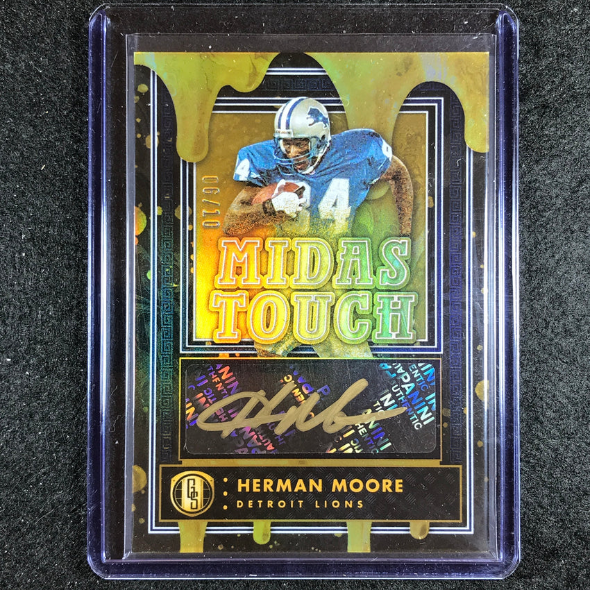 2023 Gold Standard Nfl Herman Moore Midas Touch Auto Sapphire 6/10