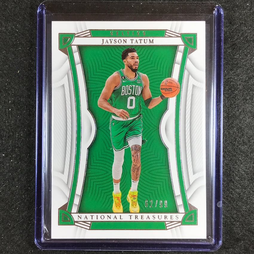 2022-23 National Treasures Jayson Tatum Base Silver 62/99