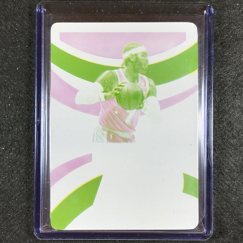 2022-23 National Treasures Carmelo Anthony 75th Anniversary Printing Plate 1/1