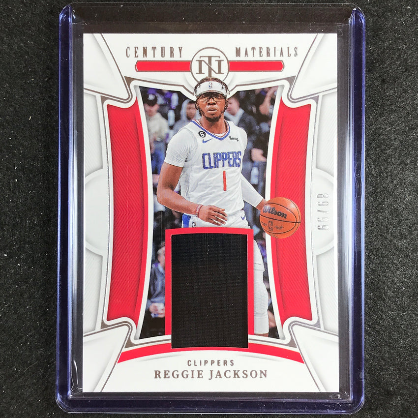 2022-23 National Treasures Reggie Jackson Century Materials Jersey Relic 89/99
