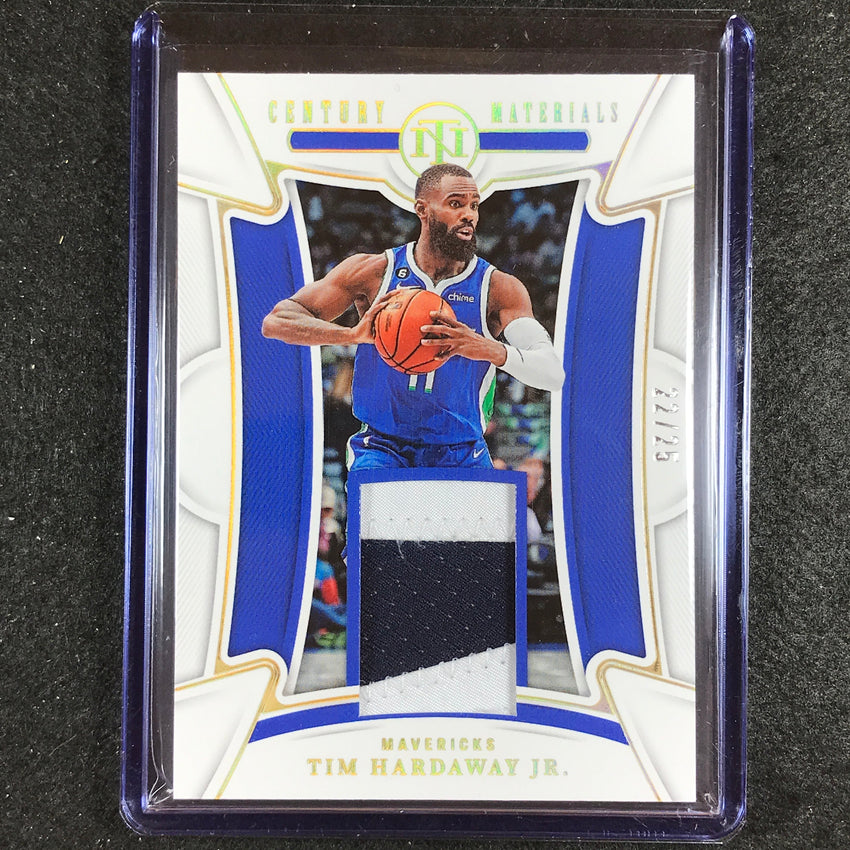 2022-23 National Treasures Tim Hardaway Jr. Century Materials Jersey Prime 22/25