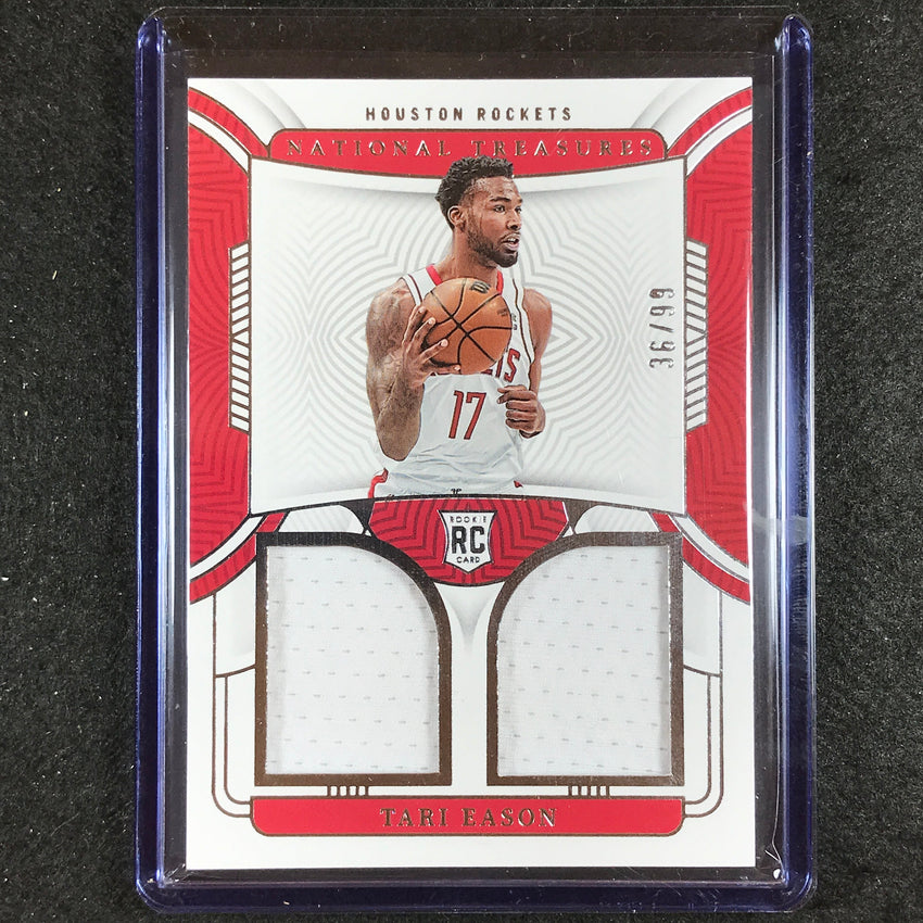 2022-23 National Treasures Tari Eason Rookie Dual Materials Jersey Relic 36/99