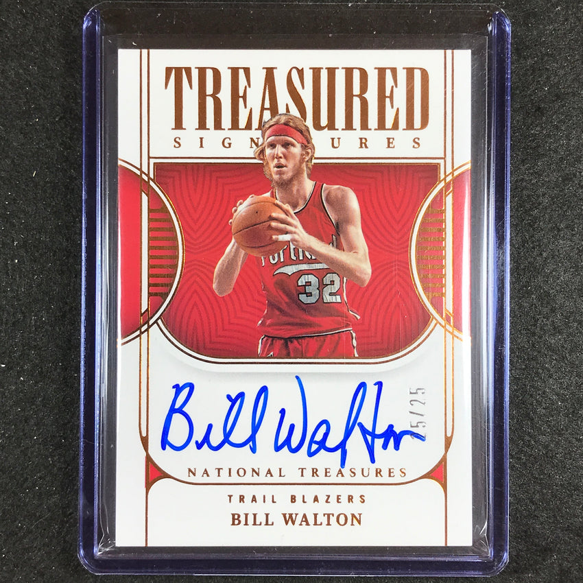 2022-23 National Treasures Bill Walton Treasured Signatures Auto Bronze 25/25
