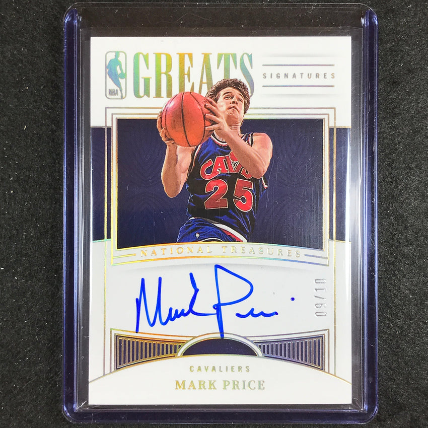 2022-23 National Treasures Mark Price Nba Greats Signatures Auto Gold 9/10