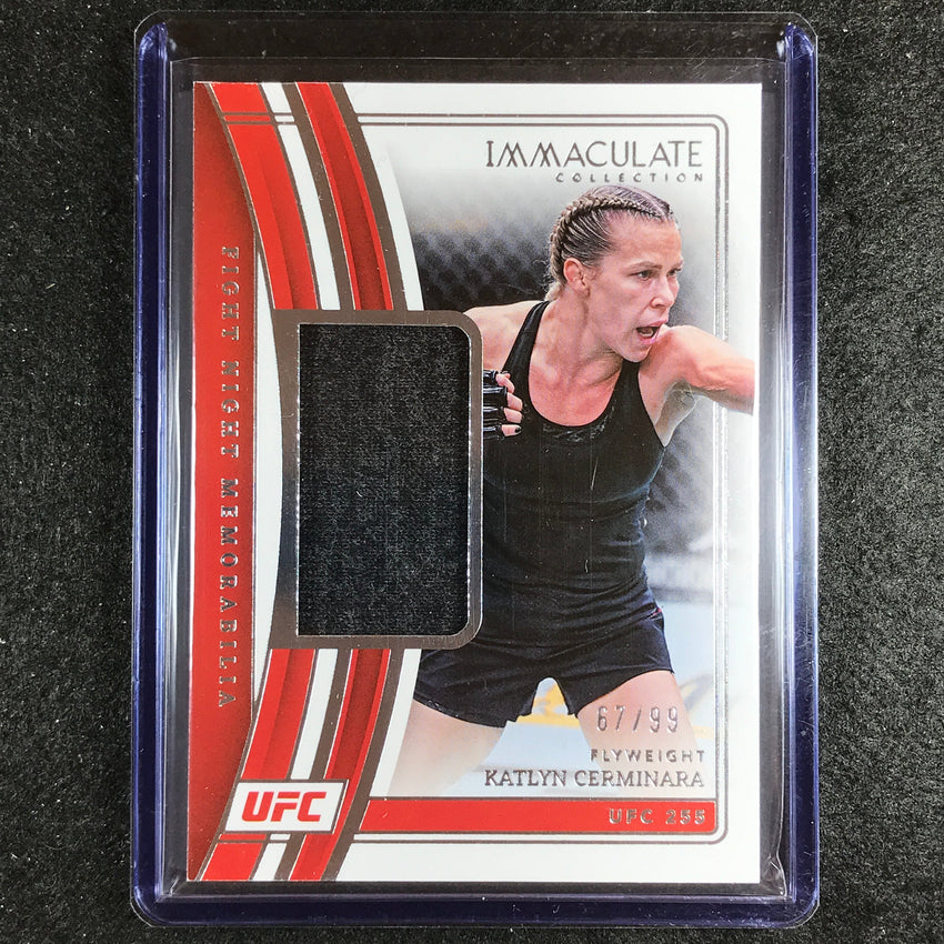 2023 Immaculate Katlyn Cerminara Fight Night Memorabilia Relic 67/99