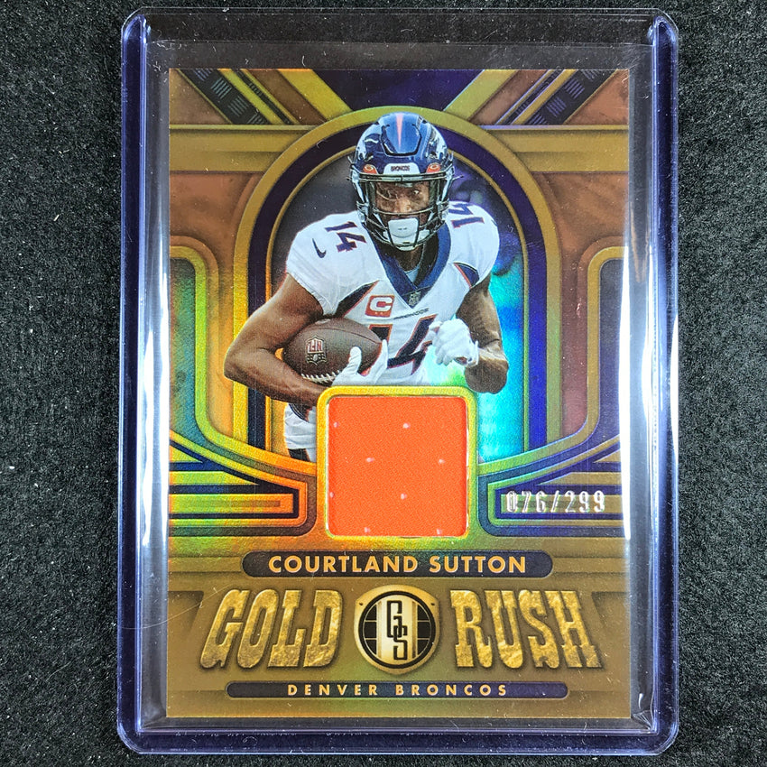 2023 Gold Standard NFL COURTLAND SUTTON Gold Rush Jersey 76/299
