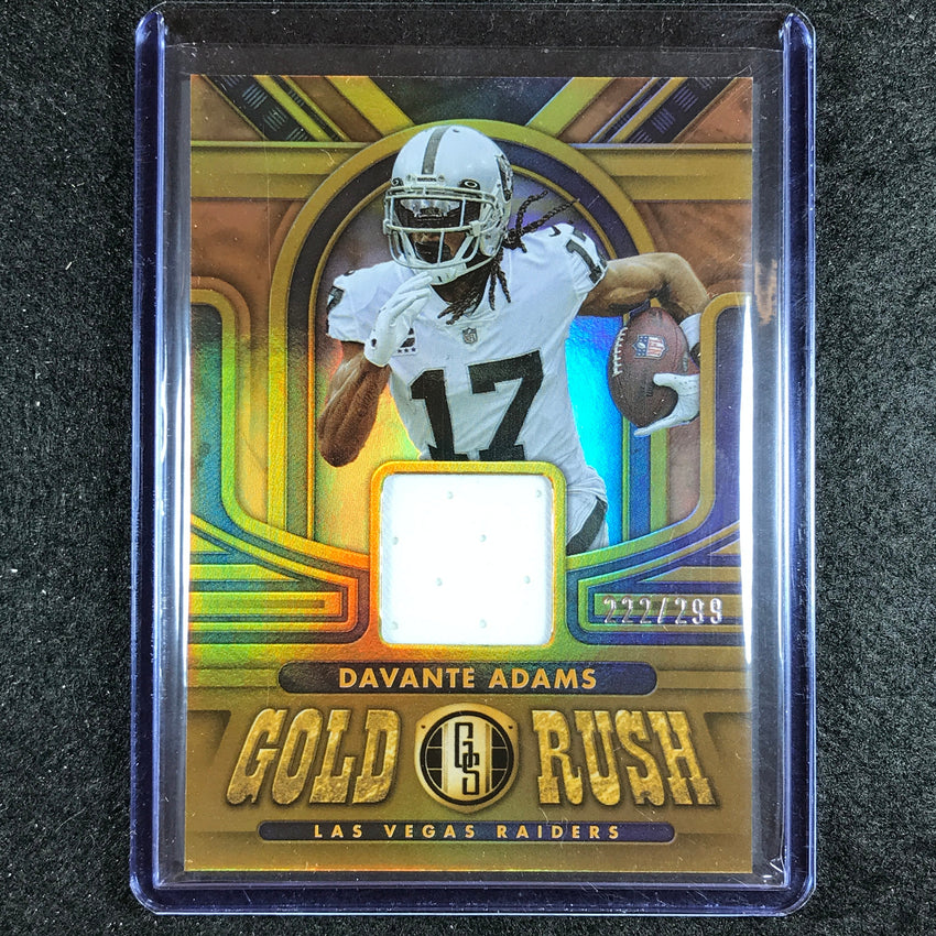 2023 Gold Standard Nfl Davonte Adams Gold Rush Jersey 222/299
