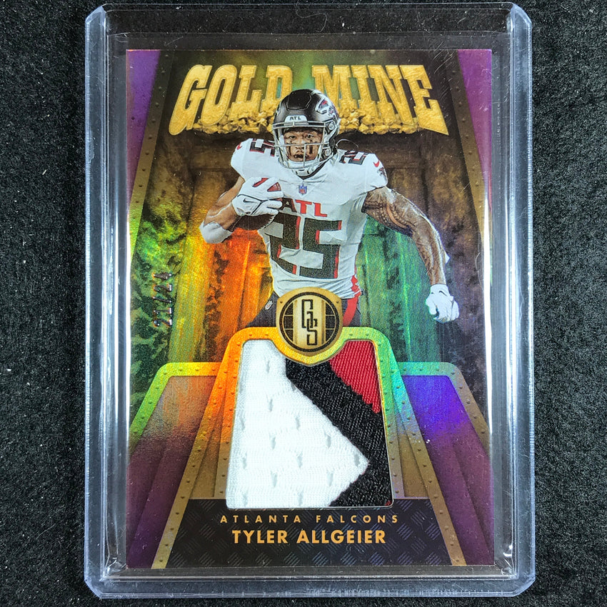 2023 Gold Standard Nfl Tyler Allgeier Gold Mine Patch Rose Gold 21/24