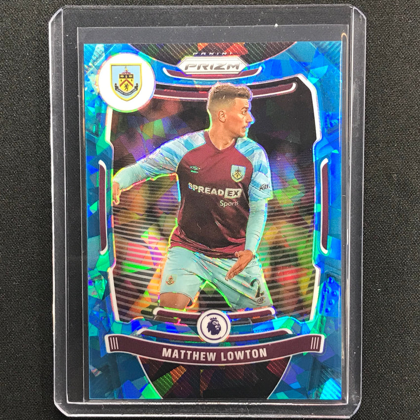 2021-22 Prizm EPL MATTHEW LOWTON Blue Ice 75/75 #65