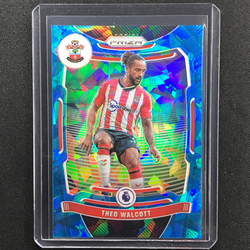 2021-22 Prizm EPL THEO WALCOTT Blue Ice 66/75 #117