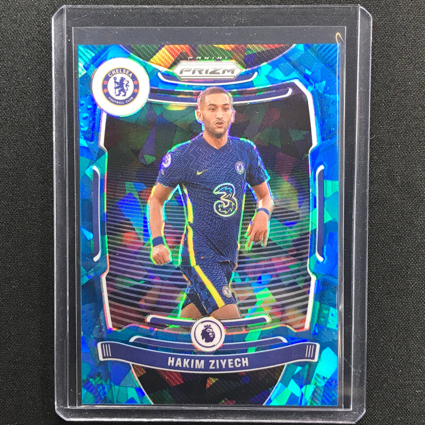 2021-22 Prizm Epl Hakim Ziyech Blue Ice 57/75 No 246