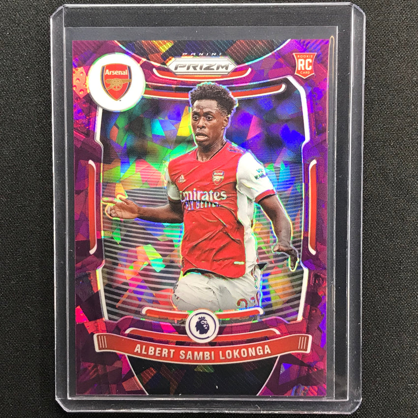 2021-22 Prizm Epl Albert Sambi Lokonga Rookie Purple Ice 12/49 No 207