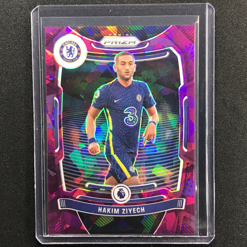 2021-22 Prizm EPL HAKIM ZIYECH Purple Ice 33/49 #246