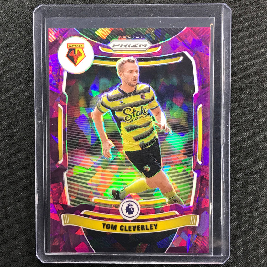 2021-22 Prizm EPL TOM CLEVERLEY Purple Ice 25/49 #264