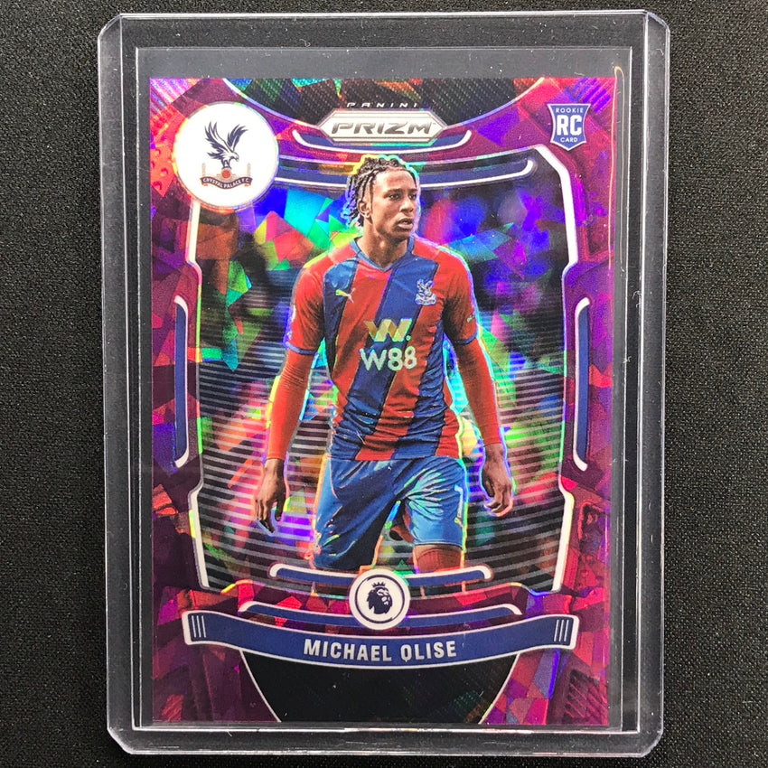 2021-22 Prizm Epl Michael Olise Rookie Purple Ice 39/49 No 296