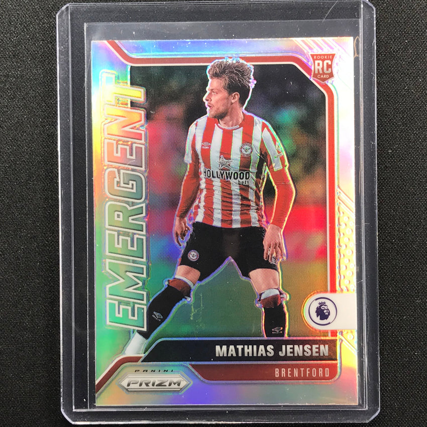 2021-22 Prizm EPL MATHIAS JENSEN Rookie Emergent Silver #1