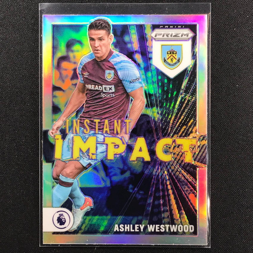 2021-22 Prizm Epl Ashley Westwood Instant Impact Silver No 18