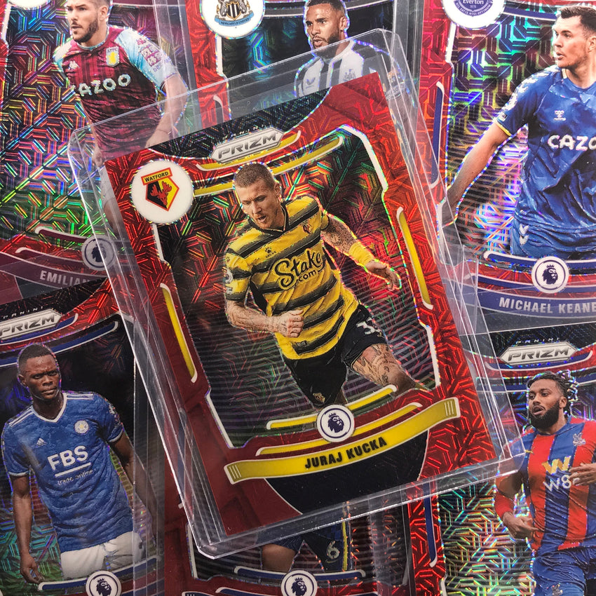 2021-22 Prizm Epl Bruno Fernandes Red Mojo /159 No 279