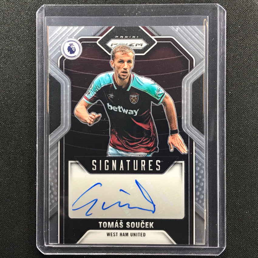 2021-22 Prizm Epl Tomas Soucek Signatures Auto Base No Tsk B