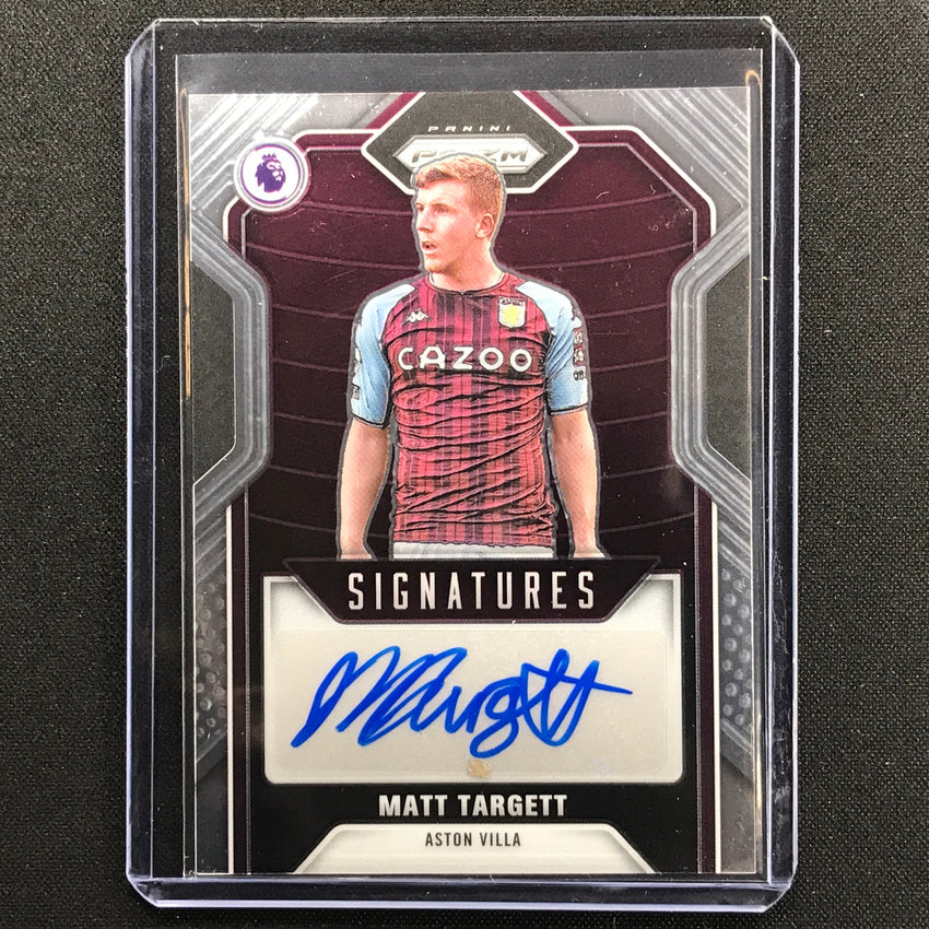 2021-22 Prizm Epl Matt Targett Signatures Auto Base No Mtt A