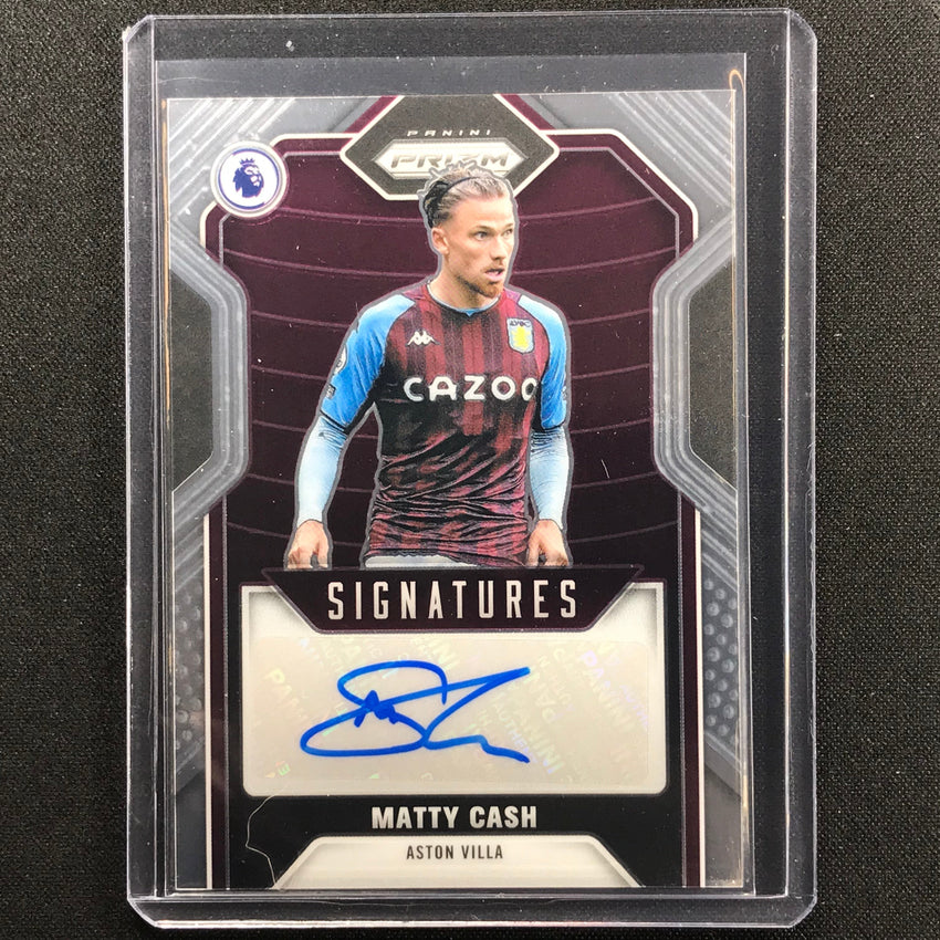 2021-22 Prizm Epl Matty Cash Signatures Auto Base No Mat
