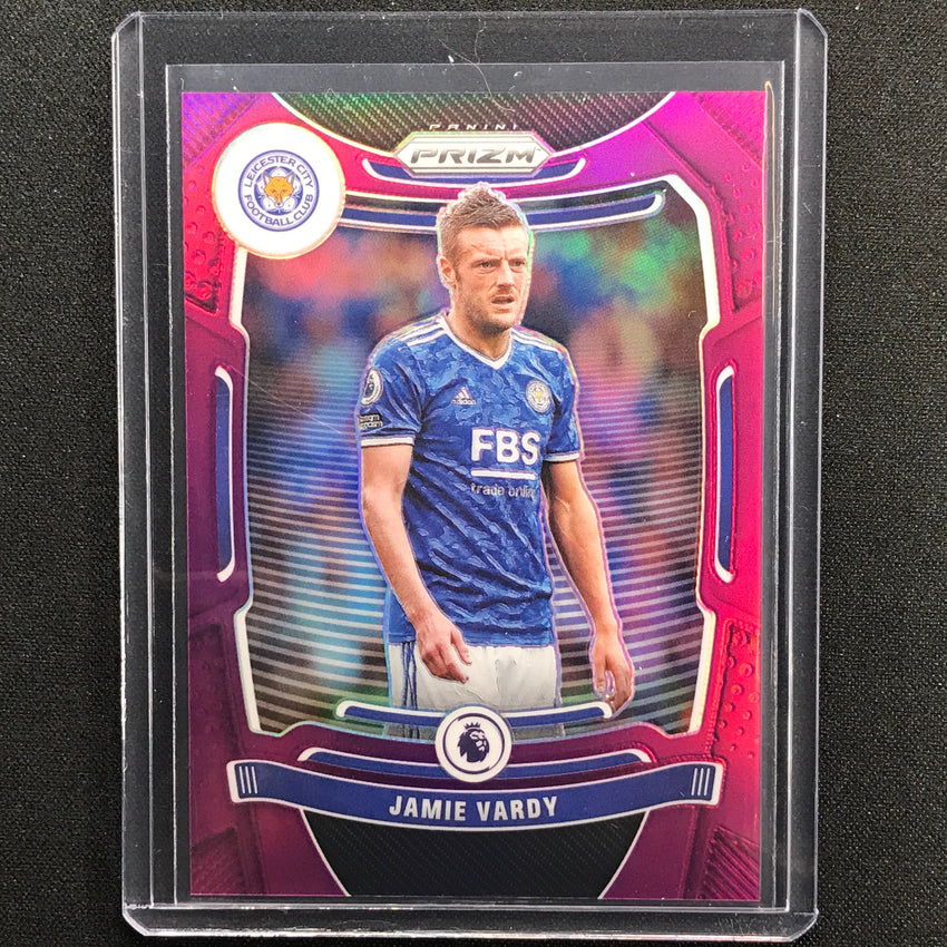 2021-22 Prizm Epl Jamie Vardy Purple 64/99 No 28