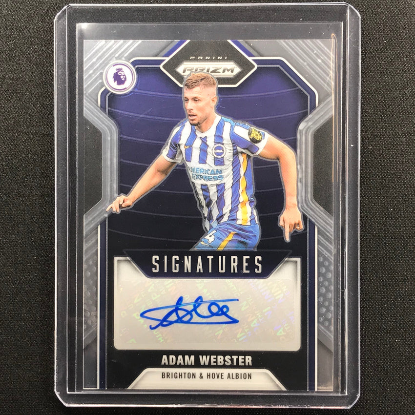 2021-22 Prizm Epl Adam Webster Signatures Auto Base No Awe A