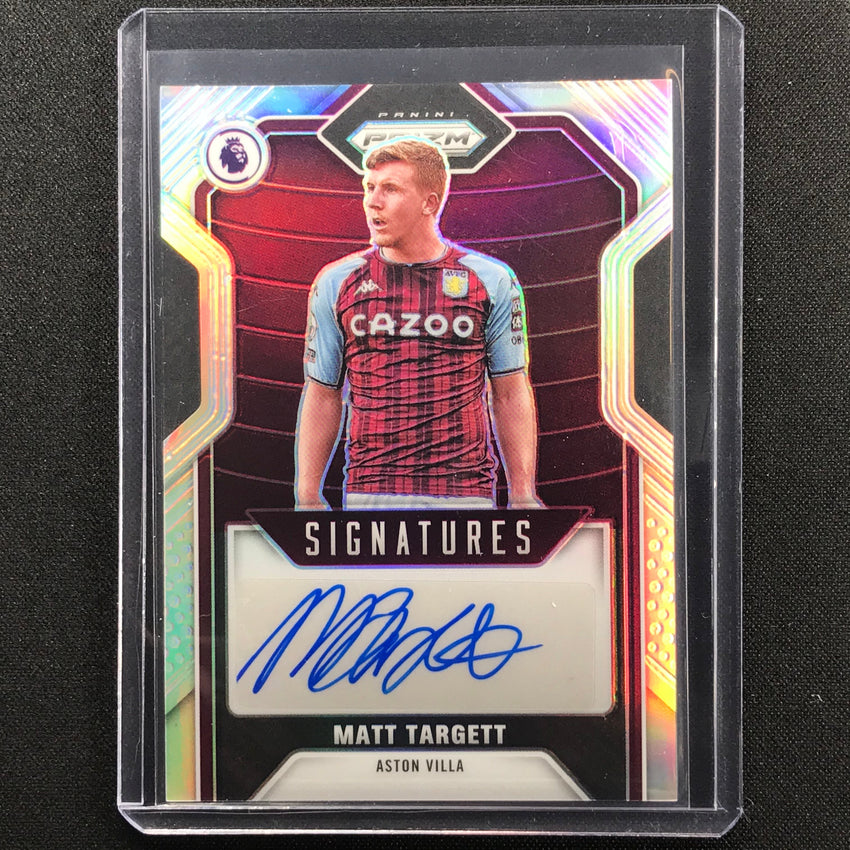 2021-22 Prizm Epl Matt Targett Signatures Auto Silver 64/99