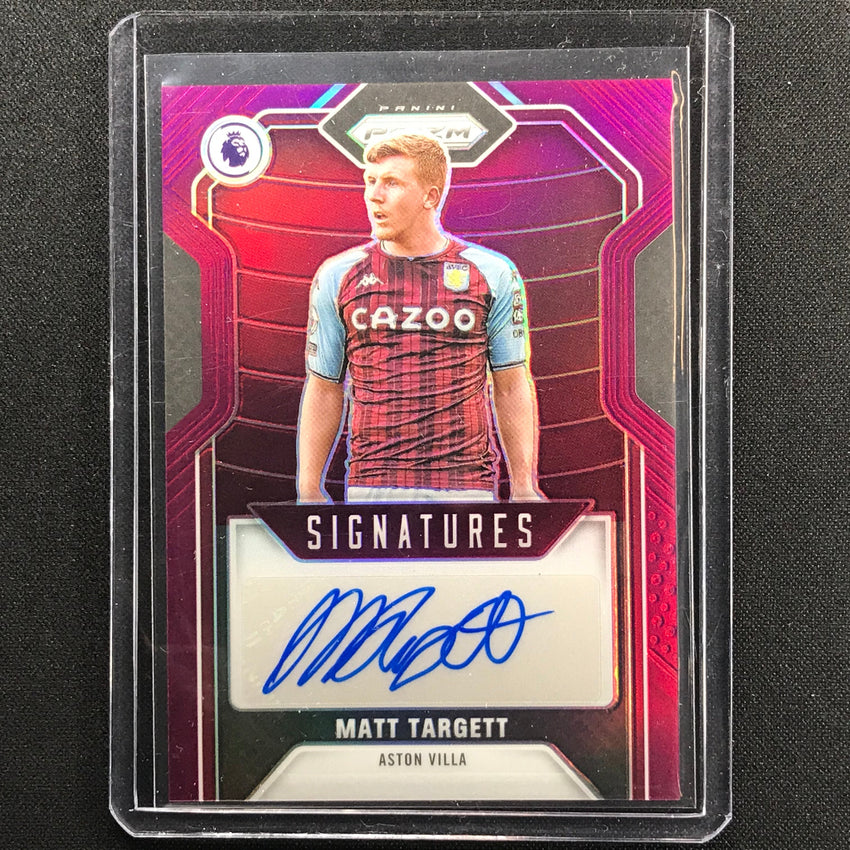 2021-22 Prizm Epl Matt Targett Signatures Auto Purple 3/25