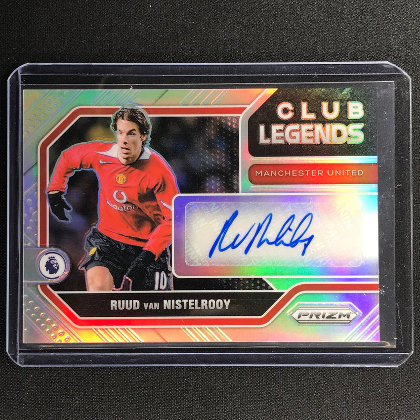 2021-22 Prizm Epl Ruud Van Nistelrooy Club Legends Signatures Auto Silver 42/49