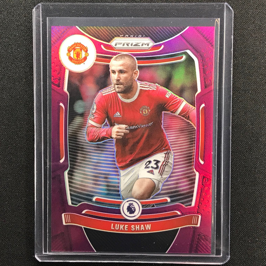 2021-22 Prizm Epl Luke Shaw Purple 14/99 No 274