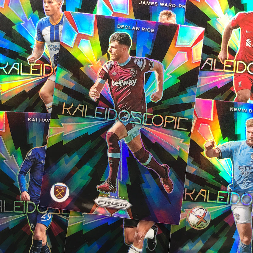 2022-23 Prizm Epl Kevin De Bruyne Kaleidoscopic Silver Prizm No 1