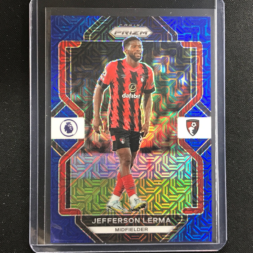 2022-23 Prizm Epl Jefferson Lerma Blue Mojo 9/25